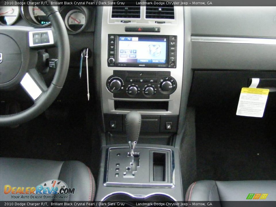 2010 Dodge Charger R/T Brilliant Black Crystal Pearl / Dark Slate Gray Photo #12