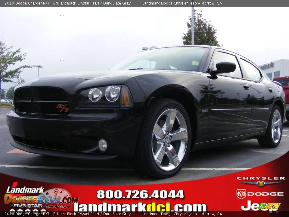2010 Dodge Charger R/T Brilliant Black Crystal Pearl / Dark Slate Gray Photo #1