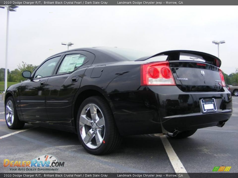 2010 Dodge Charger R/T Brilliant Black Crystal Pearl / Dark Slate Gray Photo #2