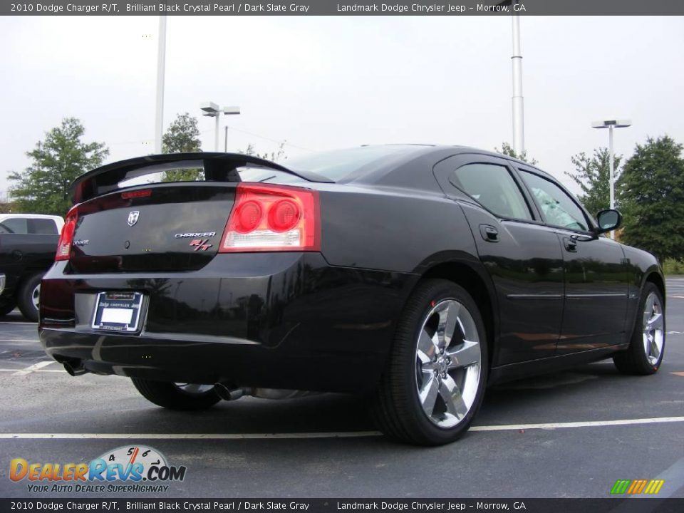 2010 Dodge Charger R/T Brilliant Black Crystal Pearl / Dark Slate Gray Photo #3