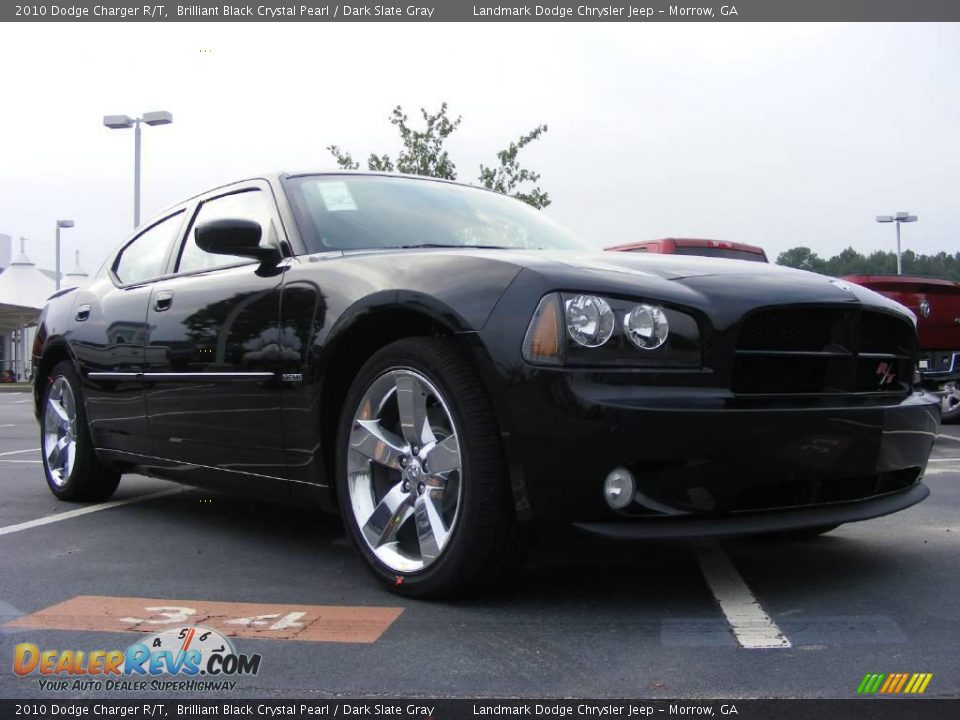 2010 Dodge Charger R/T Brilliant Black Crystal Pearl / Dark Slate Gray Photo #4