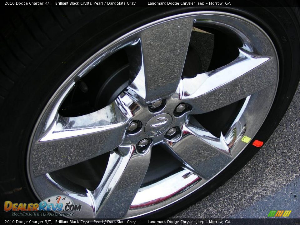 2010 Dodge Charger R/T Brilliant Black Crystal Pearl / Dark Slate Gray Photo #6