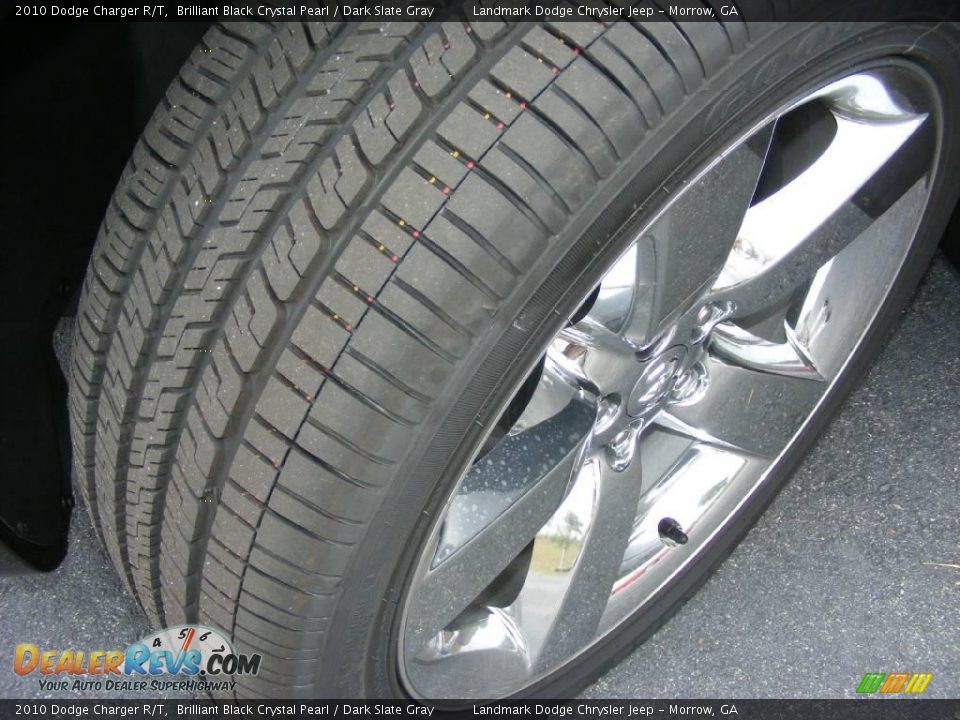 2010 Dodge Charger R/T Brilliant Black Crystal Pearl / Dark Slate Gray Photo #15