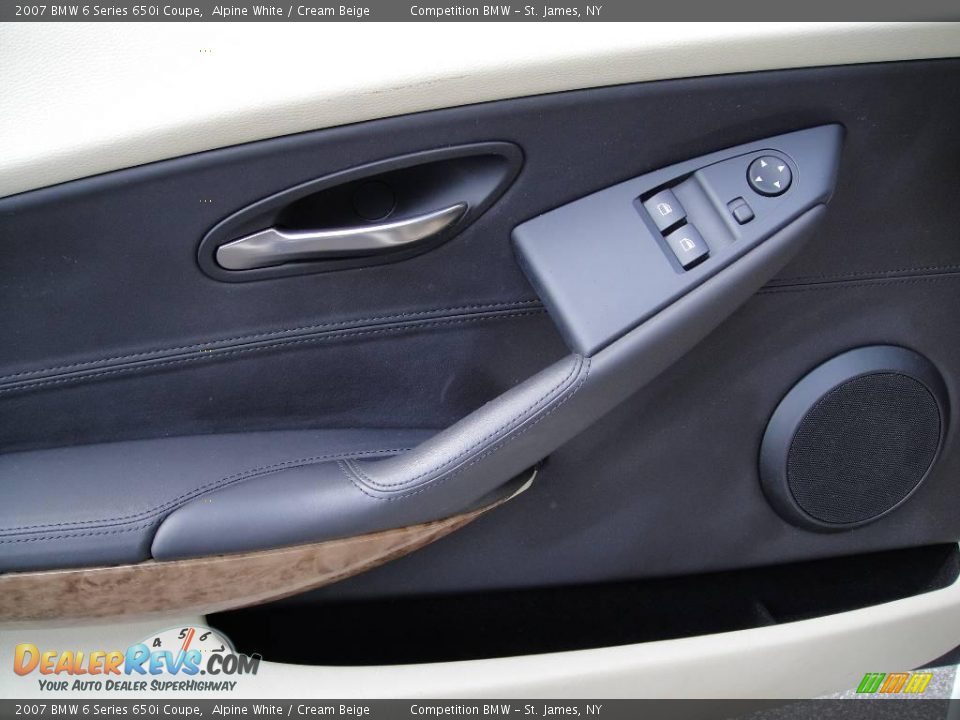 2007 BMW 6 Series 650i Coupe Alpine White / Cream Beige Photo #8