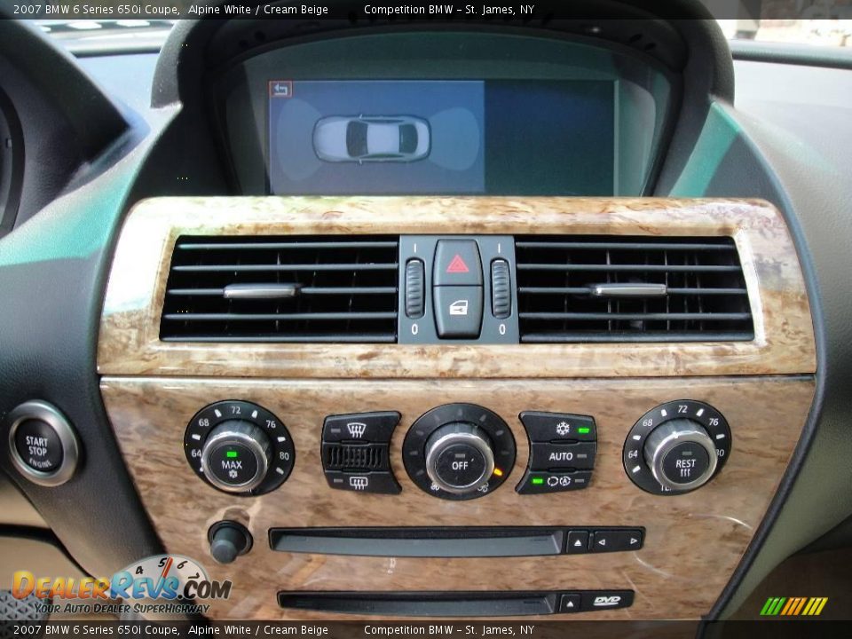 2007 BMW 6 Series 650i Coupe Alpine White / Cream Beige Photo #12