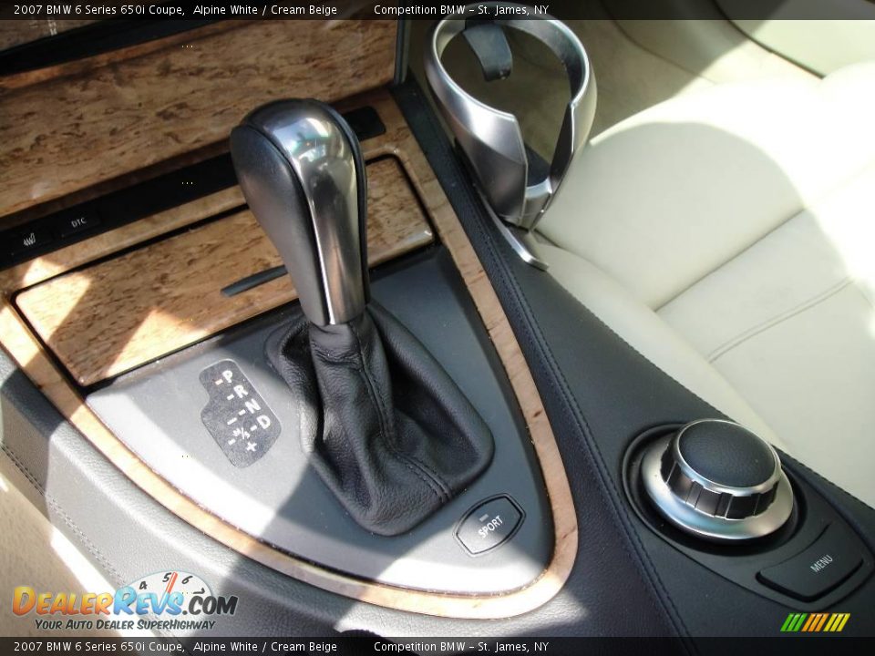2007 BMW 6 Series 650i Coupe Alpine White / Cream Beige Photo #14
