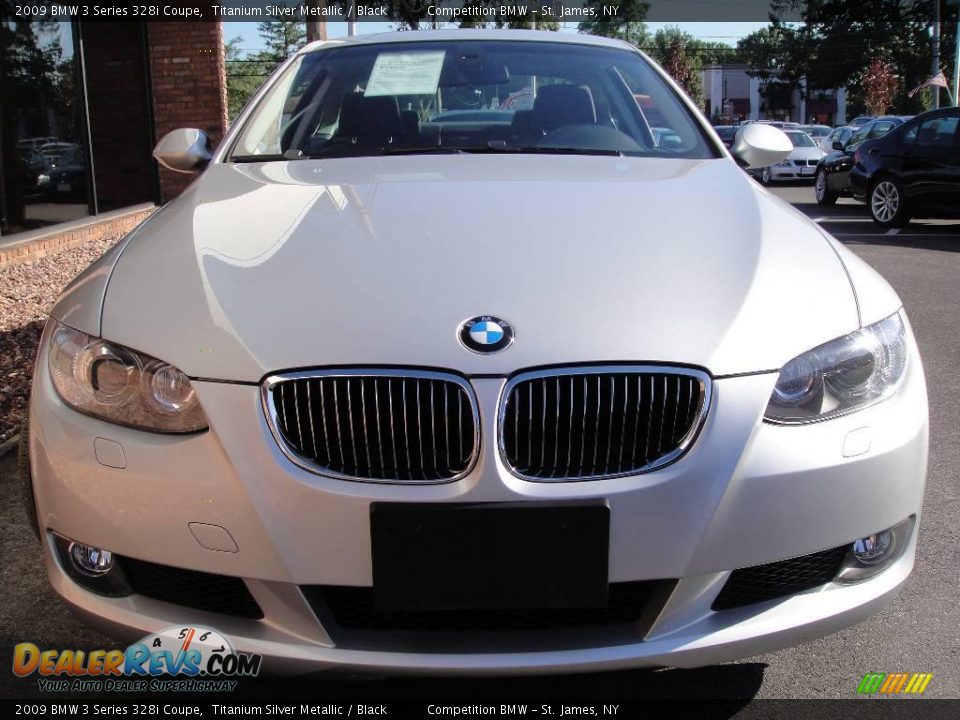 2009 BMW 3 Series 328i Coupe Titanium Silver Metallic / Black Photo #2