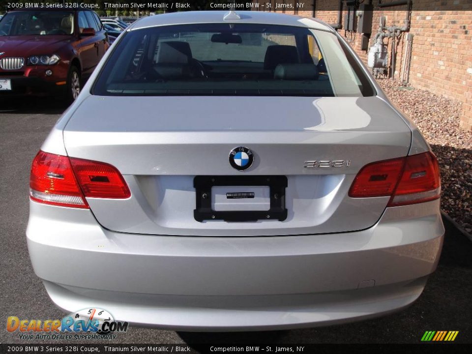 2009 BMW 3 Series 328i Coupe Titanium Silver Metallic / Black Photo #5