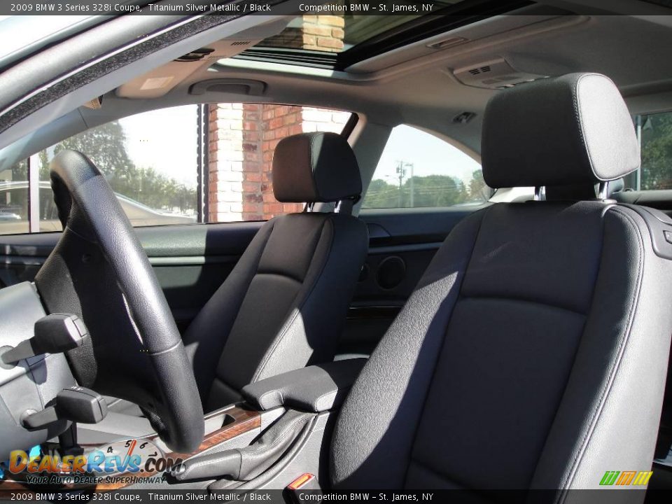 2009 BMW 3 Series 328i Coupe Titanium Silver Metallic / Black Photo #9
