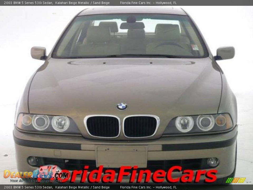 2003 BMW 5 Series 530i Sedan Kalahari Beige Metallic / Sand Beige Photo #5