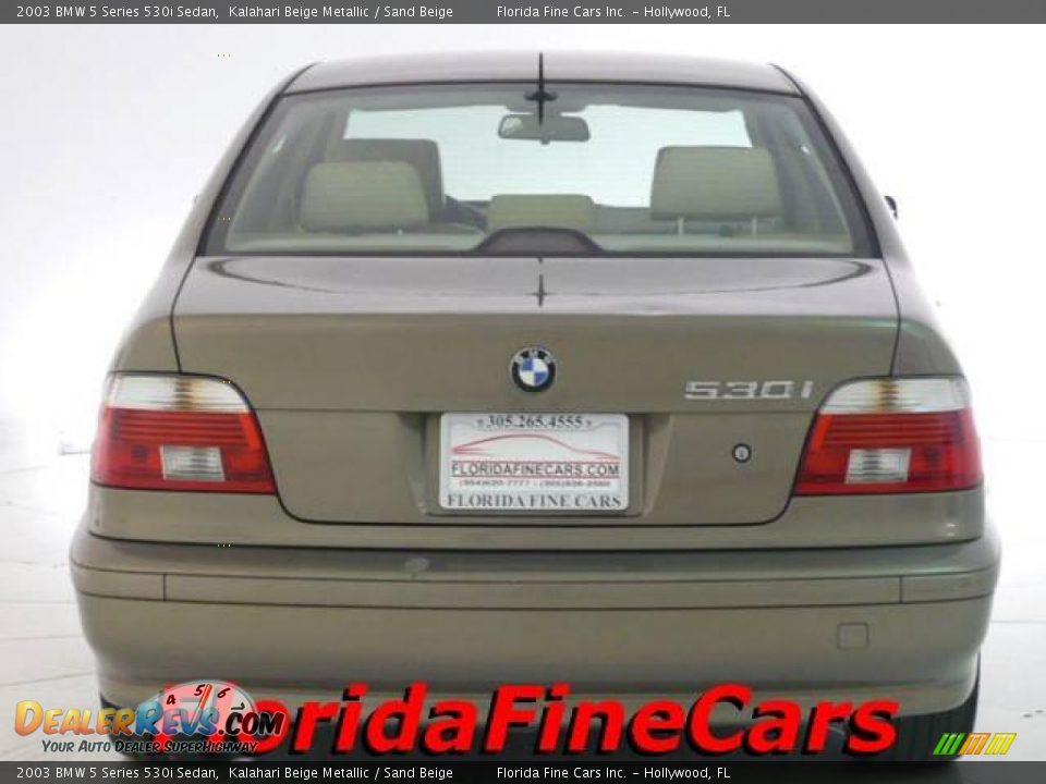 2003 BMW 5 Series 530i Sedan Kalahari Beige Metallic / Sand Beige Photo #6