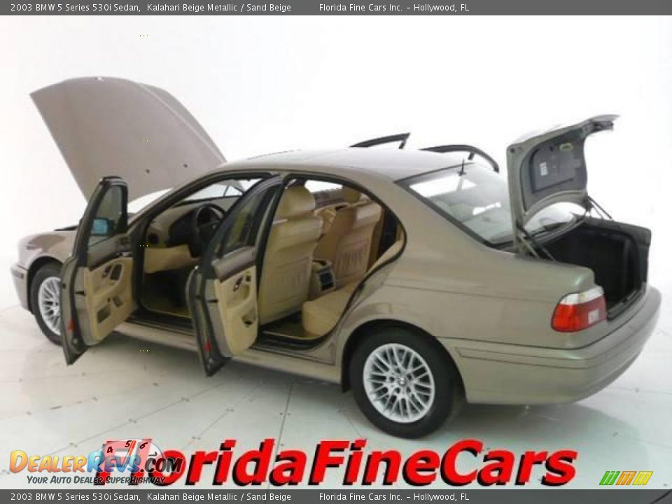 2003 BMW 5 Series 530i Sedan Kalahari Beige Metallic / Sand Beige Photo #7