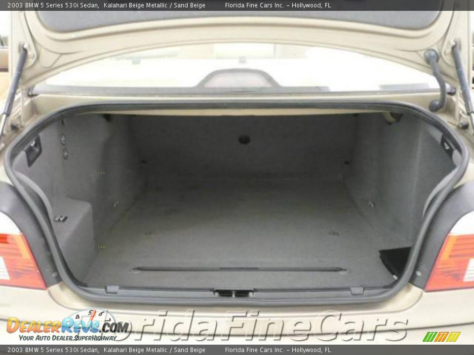 2003 BMW 5 Series 530i Sedan Kalahari Beige Metallic / Sand Beige Photo #10