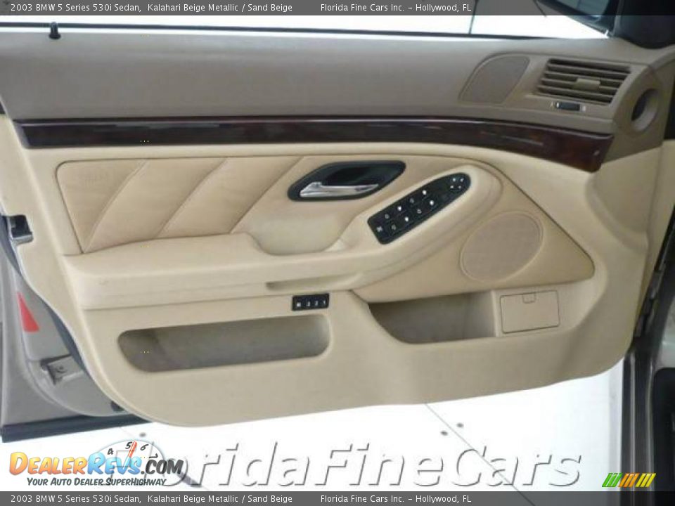 2003 BMW 5 Series 530i Sedan Kalahari Beige Metallic / Sand Beige Photo #11