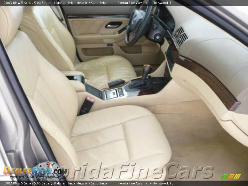 2003 BMW 5 Series 530i Sedan Kalahari Beige Metallic / Sand Beige Photo #13