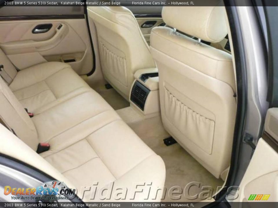 2003 BMW 5 Series 530i Sedan Kalahari Beige Metallic / Sand Beige Photo #14