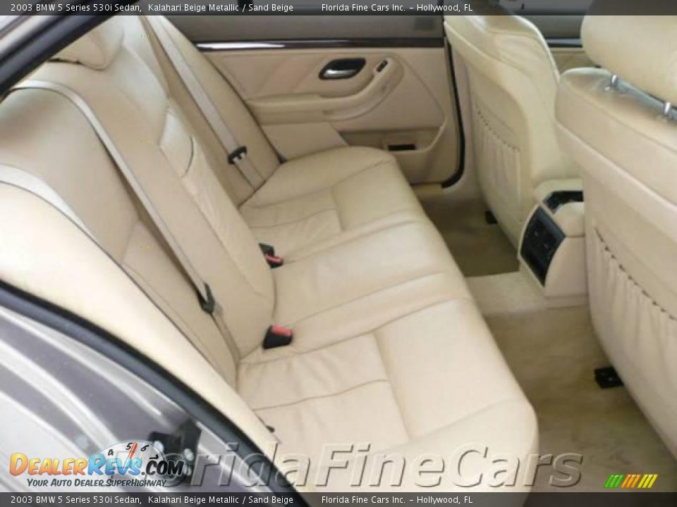 2003 BMW 5 Series 530i Sedan Kalahari Beige Metallic / Sand Beige Photo #15