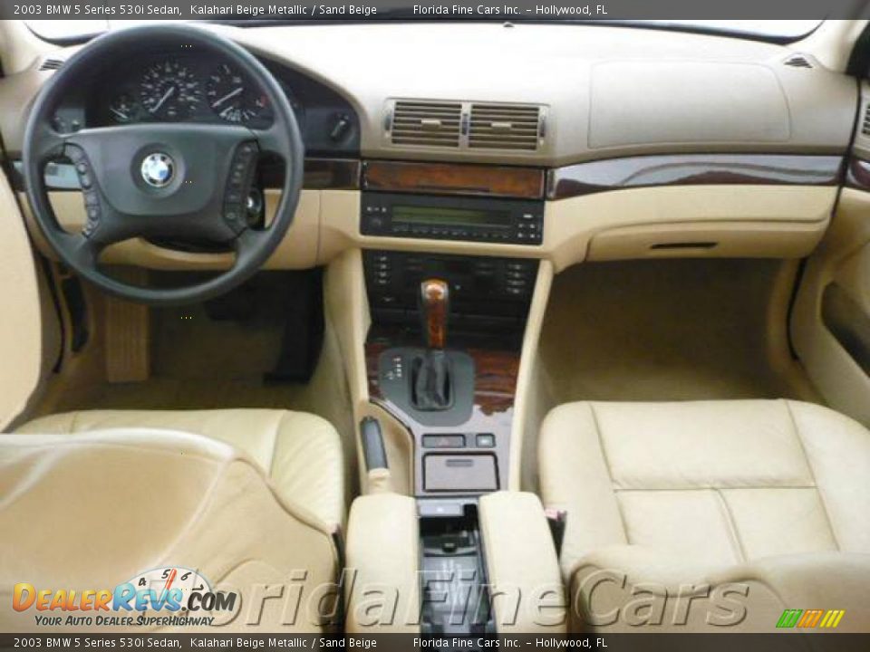 2003 BMW 5 Series 530i Sedan Kalahari Beige Metallic / Sand Beige Photo #16