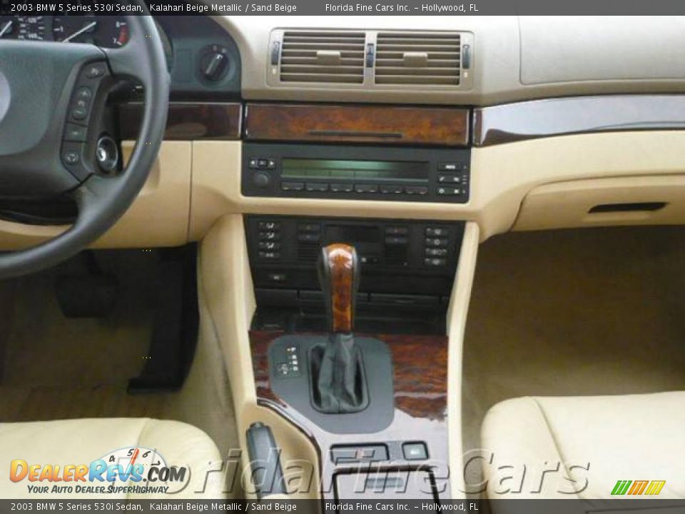 2003 BMW 5 Series 530i Sedan Kalahari Beige Metallic / Sand Beige Photo #17