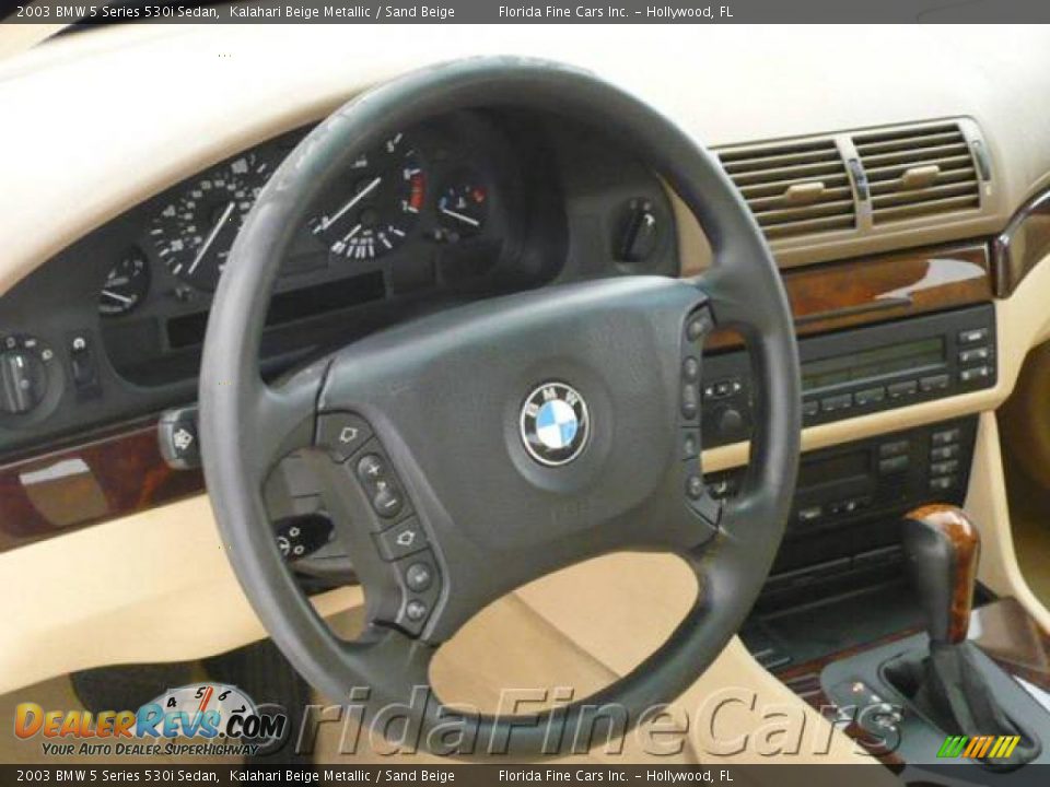 2003 BMW 5 Series 530i Sedan Kalahari Beige Metallic / Sand Beige Photo #18