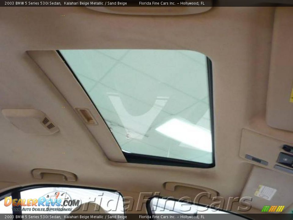 2003 BMW 5 Series 530i Sedan Kalahari Beige Metallic / Sand Beige Photo #19