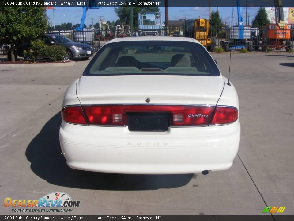2004 Buick Century Standard White / Taupe Photo #6