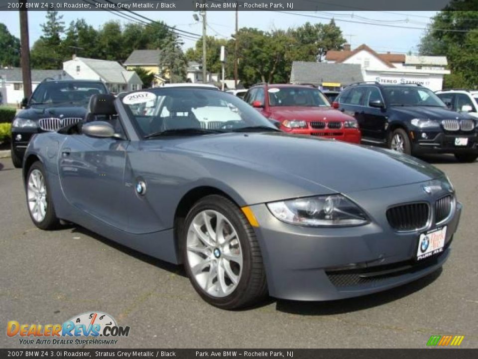 2007 BMW Z4 3.0i Roadster Stratus Grey Metallic / Black Photo #3