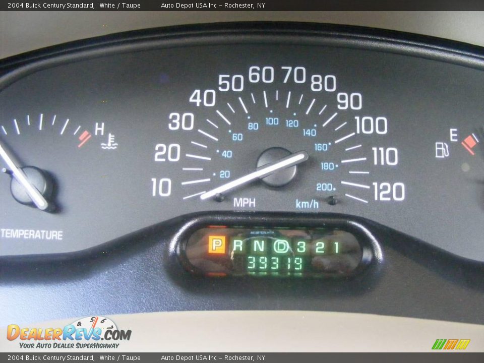 2004 Buick Century Standard White / Taupe Photo #12