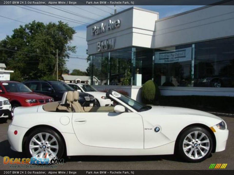 2007 BMW Z4 3.0si Roadster Alpine White / Beige Photo #1