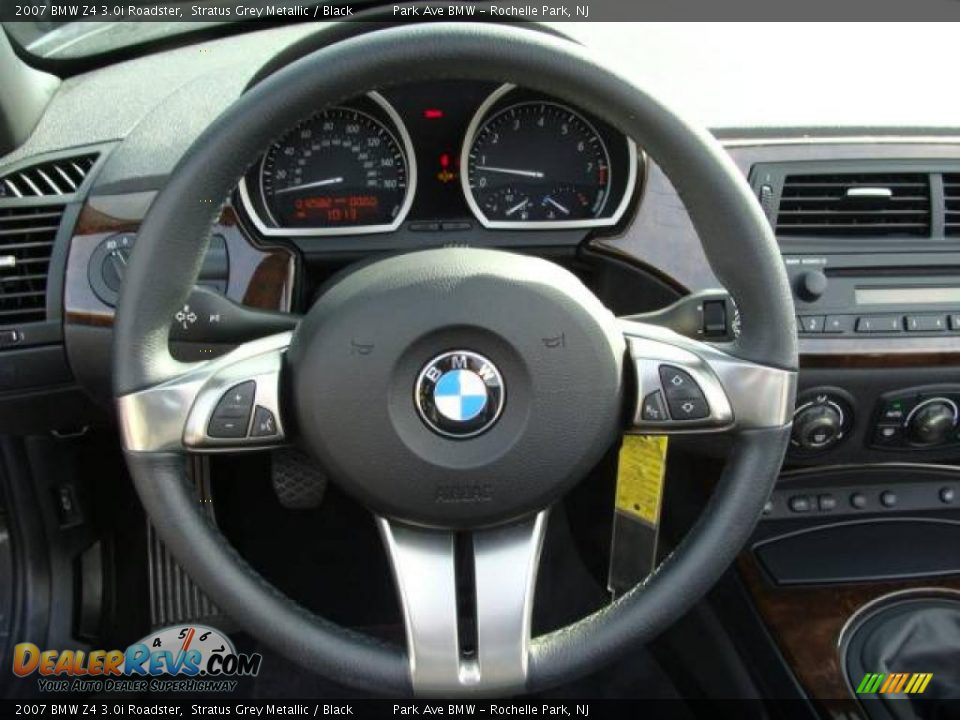 2007 BMW Z4 3.0i Roadster Stratus Grey Metallic / Black Photo #21