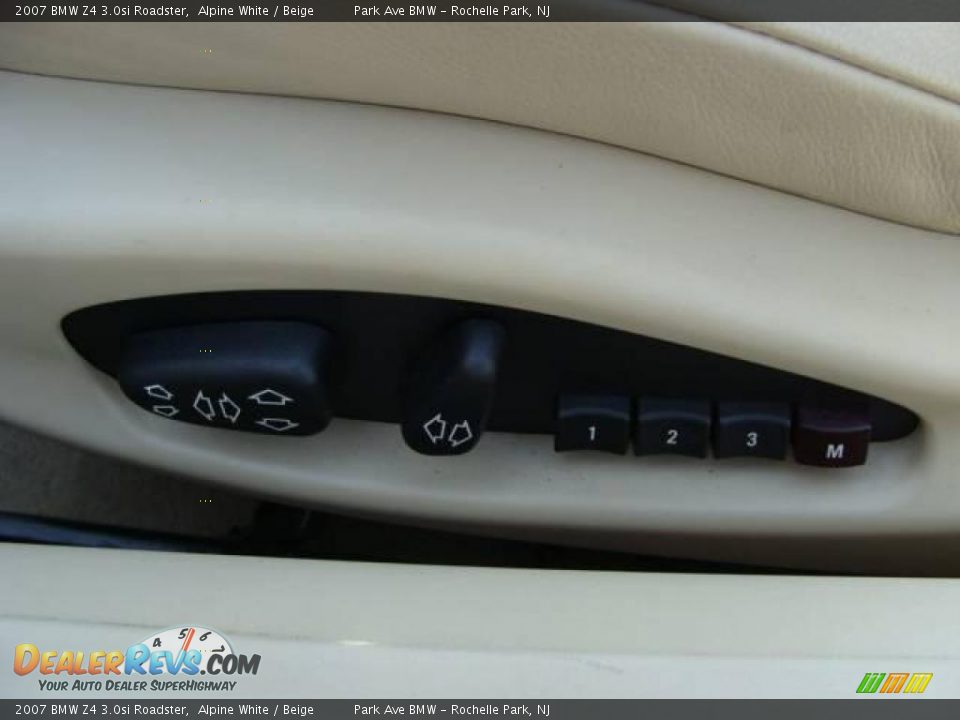 2007 BMW Z4 3.0si Roadster Alpine White / Beige Photo #18