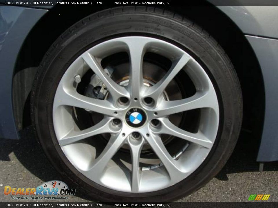 2007 BMW Z4 3.0i Roadster Stratus Grey Metallic / Black Photo #26