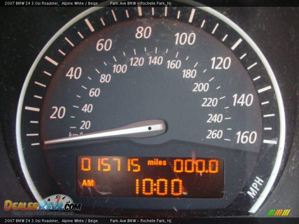 2007 BMW Z4 3.0si Roadster Alpine White / Beige Photo #22