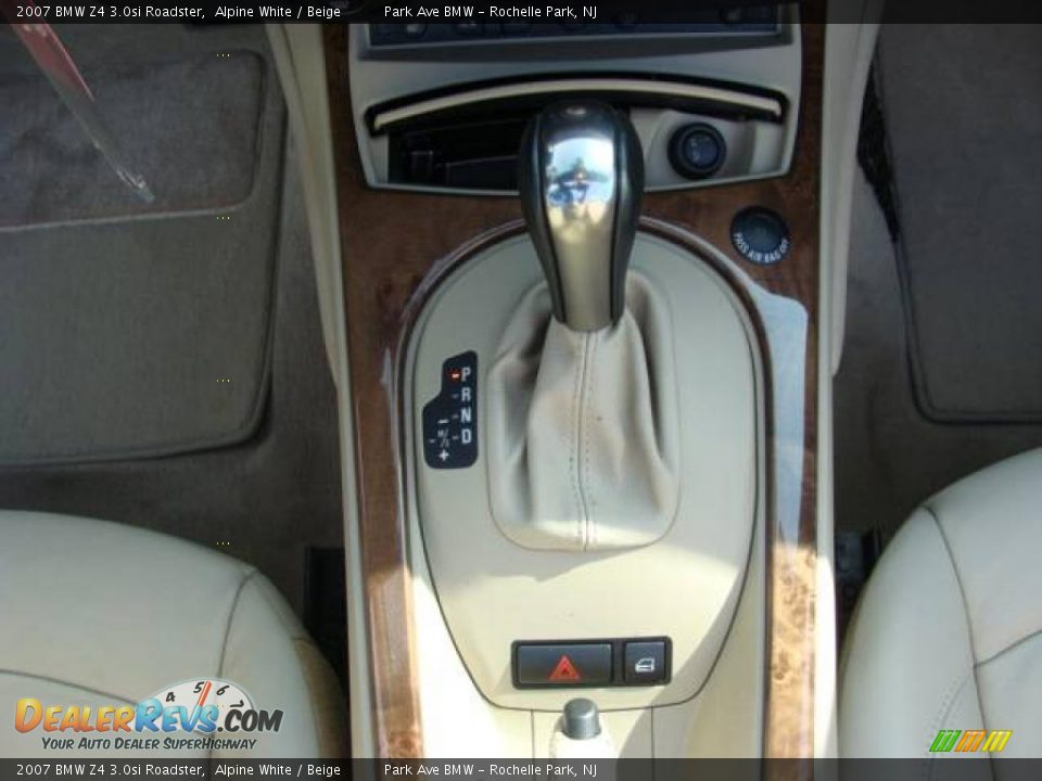 2007 BMW Z4 3.0si Roadster Alpine White / Beige Photo #24