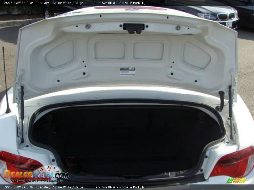 2007 BMW Z4 3.0si Roadster Alpine White / Beige Photo #25