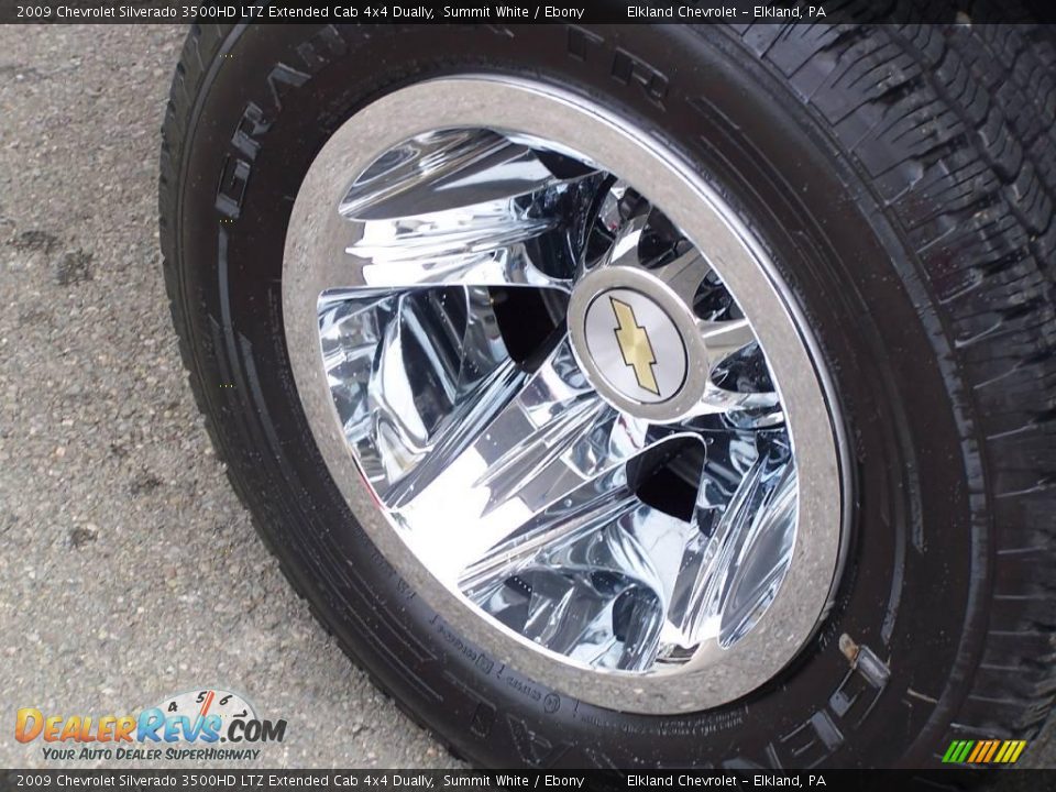 2009 Chevrolet Silverado 3500HD LTZ Extended Cab 4x4 Dually Summit White / Ebony Photo #17