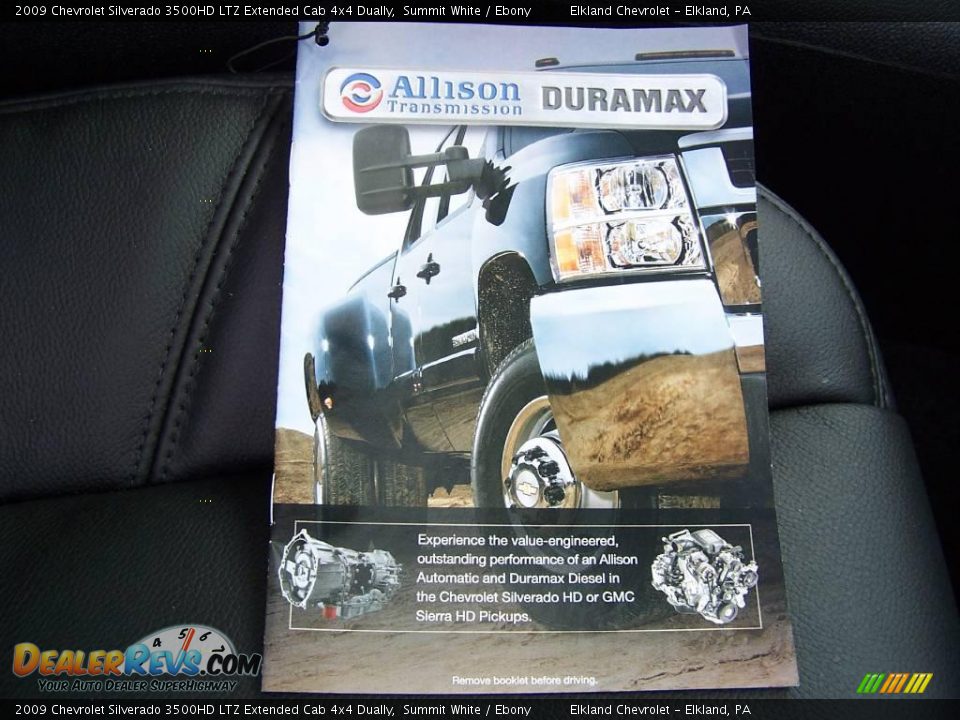 2009 Chevrolet Silverado 3500HD LTZ Extended Cab 4x4 Dually Summit White / Ebony Photo #29