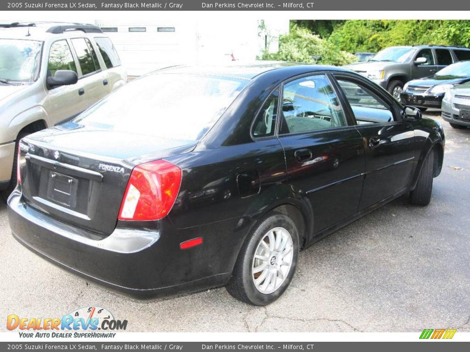 2005 Suzuki Forenza LX Sedan Fantasy Black Metallic / Gray Photo #5