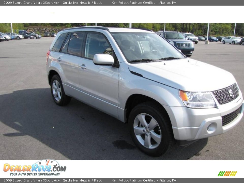 2009 Suzuki Grand Vitara XSport 4x4 Quicksilver Metallic / Black Photo #7