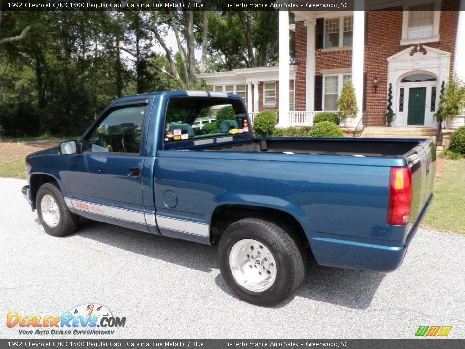 1992 Chevrolet C/K C1500 Regular Cab Catalina Blue Metallic / Blue Photo #4