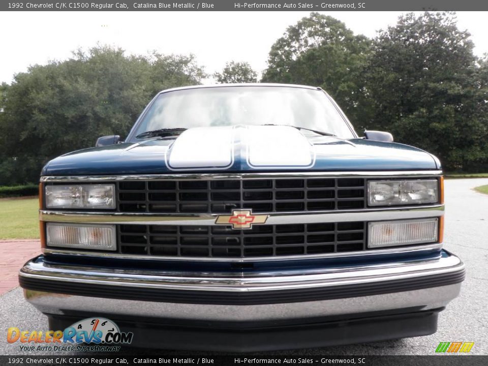 1992 Chevrolet C/K C1500 Regular Cab Catalina Blue Metallic / Blue Photo #12