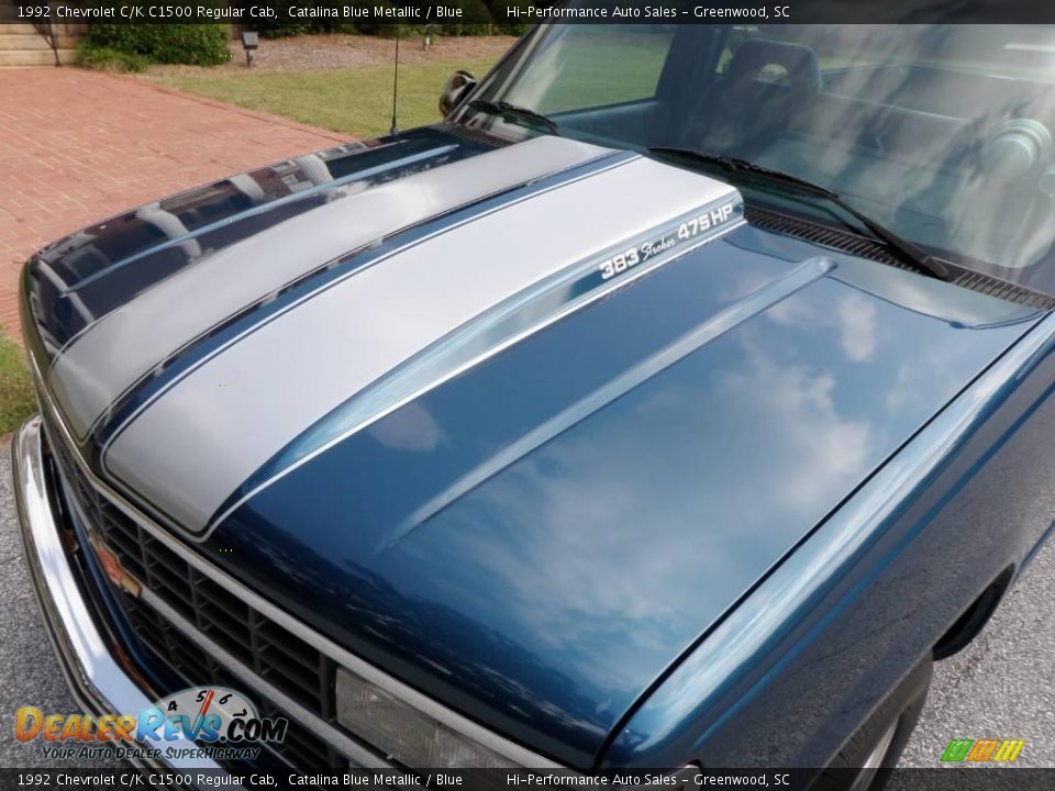 1992 Chevrolet C/K C1500 Regular Cab Catalina Blue Metallic / Blue Photo #14