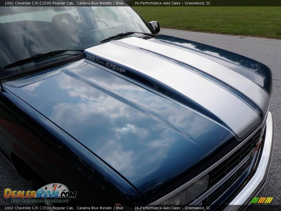 1992 Chevrolet C/K C1500 Regular Cab Catalina Blue Metallic / Blue Photo #16