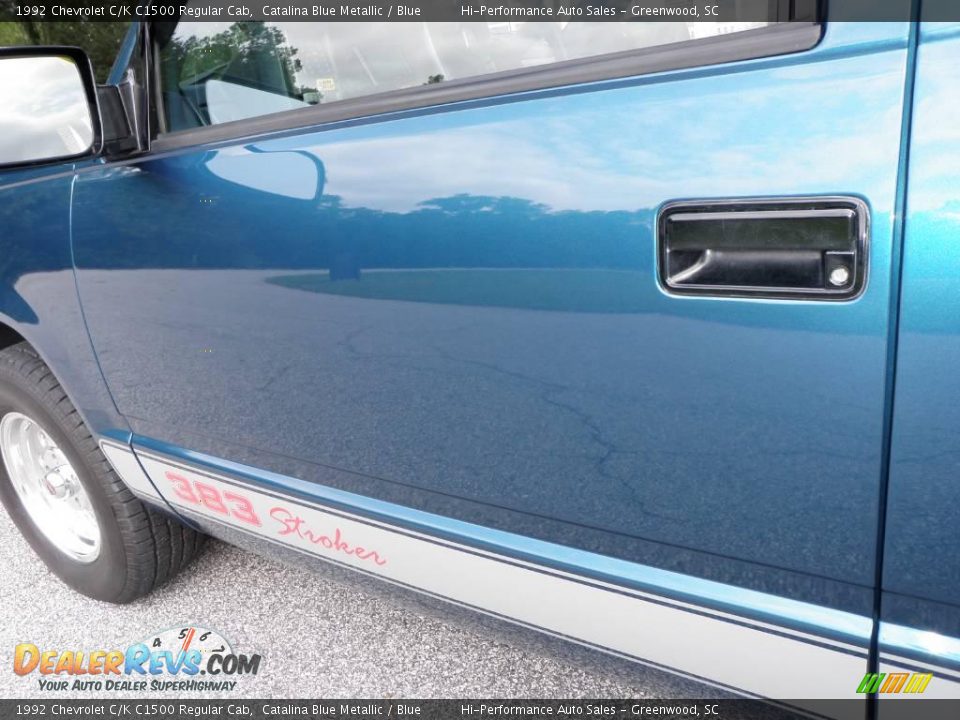 1992 Chevrolet C/K C1500 Regular Cab Catalina Blue Metallic / Blue Photo #19