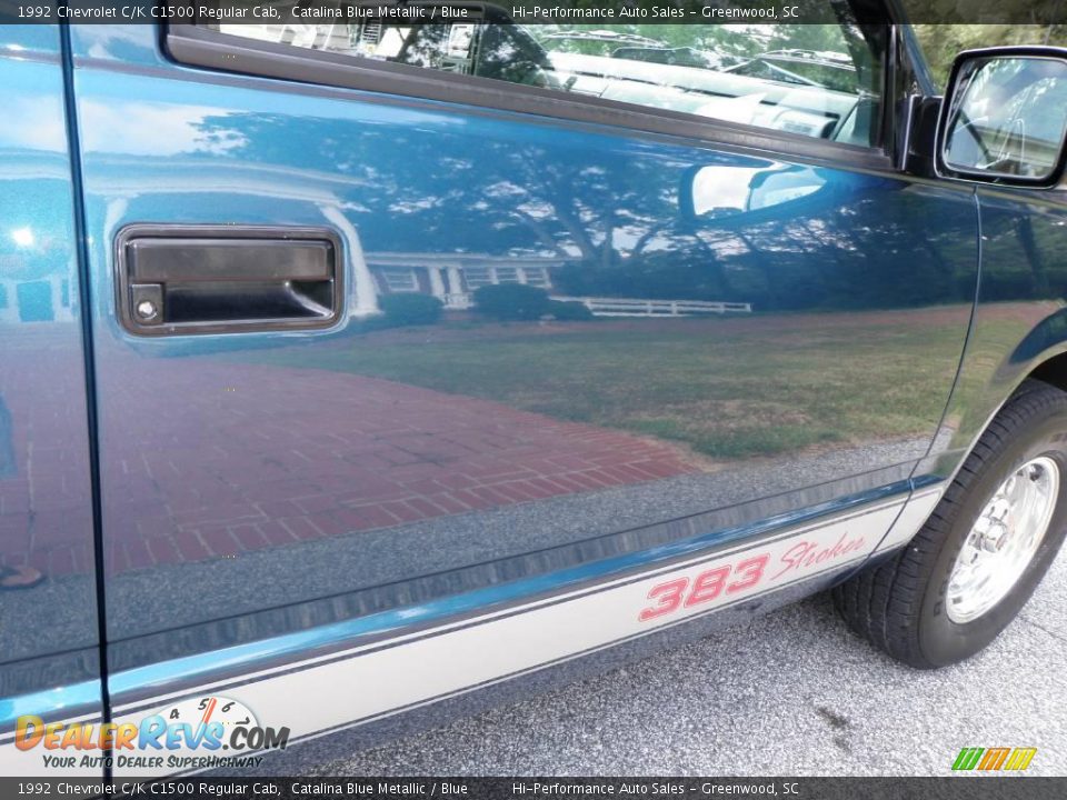 1992 Chevrolet C/K C1500 Regular Cab Catalina Blue Metallic / Blue Photo #20