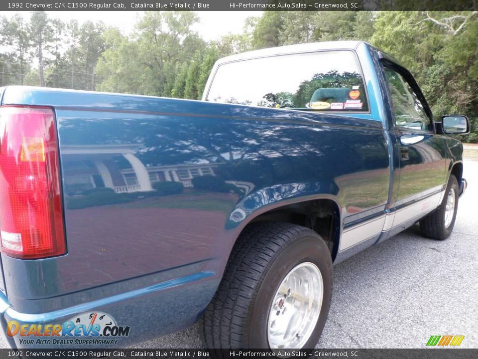 1992 Chevrolet C/K C1500 Regular Cab Catalina Blue Metallic / Blue Photo #21