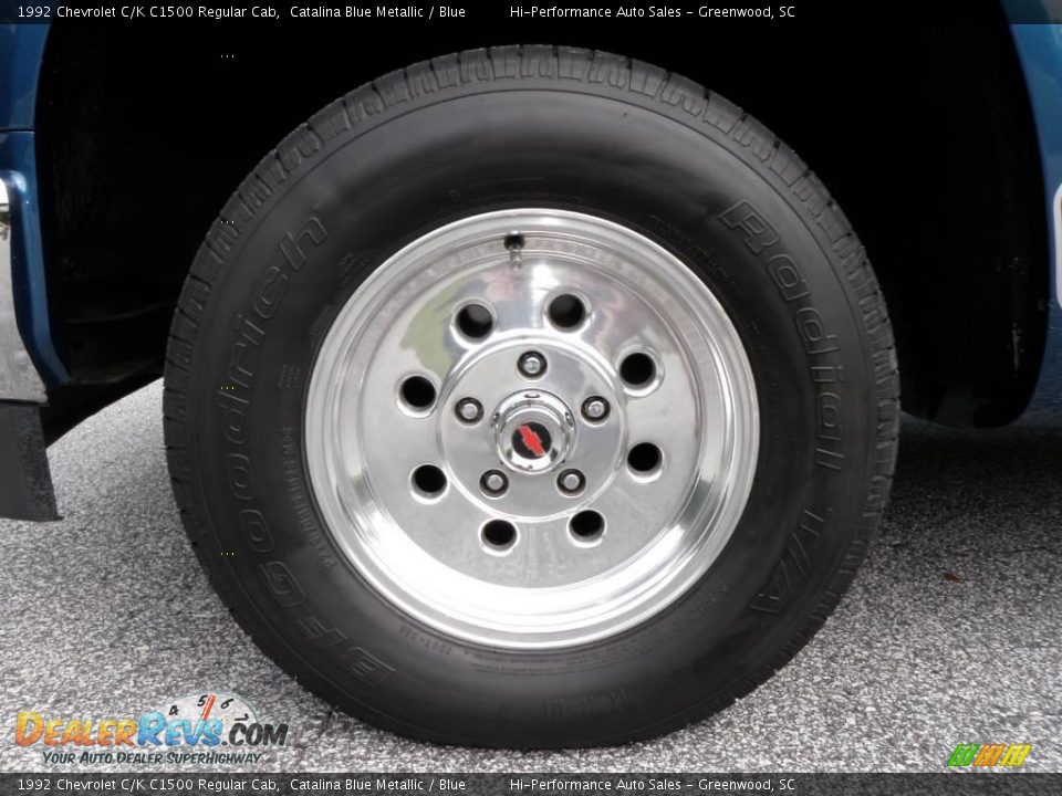 1992 Chevrolet C/K C1500 Regular Cab Catalina Blue Metallic / Blue Photo #23