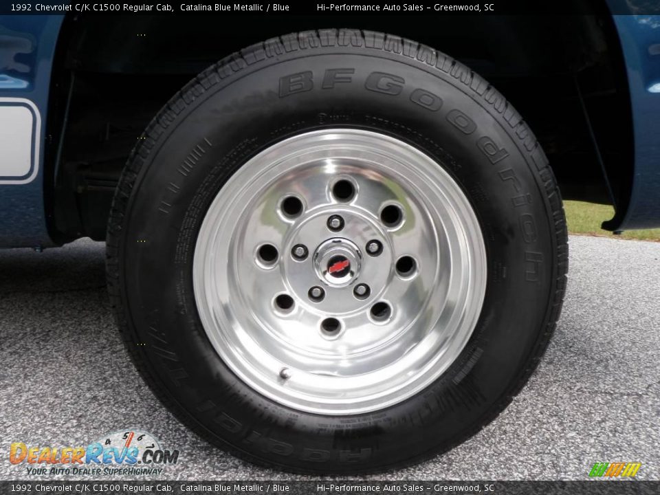1992 Chevrolet C/K C1500 Regular Cab Catalina Blue Metallic / Blue Photo #24