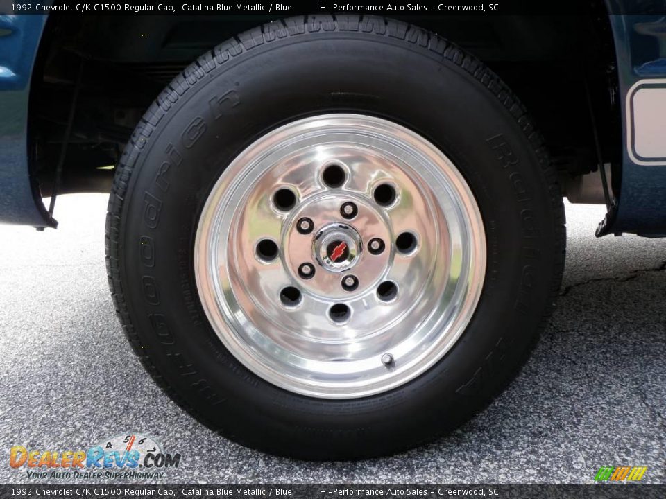 1992 Chevrolet C/K C1500 Regular Cab Catalina Blue Metallic / Blue Photo #25