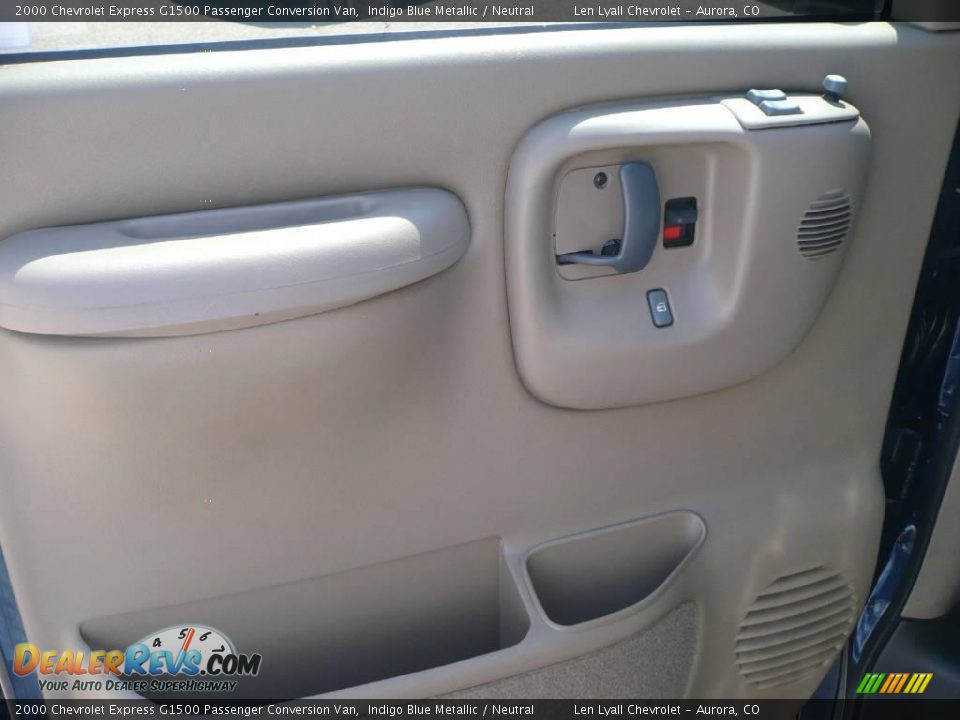 2000 Chevrolet Express G1500 Passenger Conversion Van Indigo Blue Metallic / Neutral Photo #7